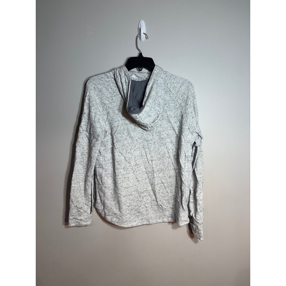 Adidas Heather Gray Speckled Hoodie Sweatshirt Womens Size S - Picture 2 of 5